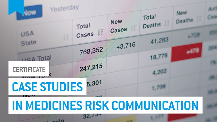 Eu2P Certificate: Case studies in medicines risk communication