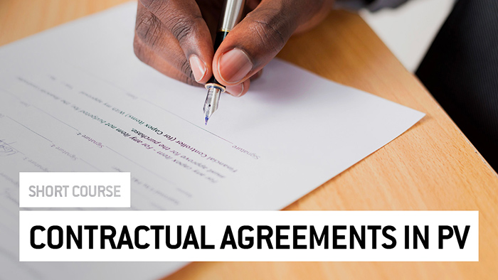 Eu2P Short Course: Contractual Agreements in PV