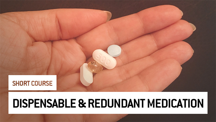 Eu2P Short Course: Identification of dispensable and redundant medication in the population